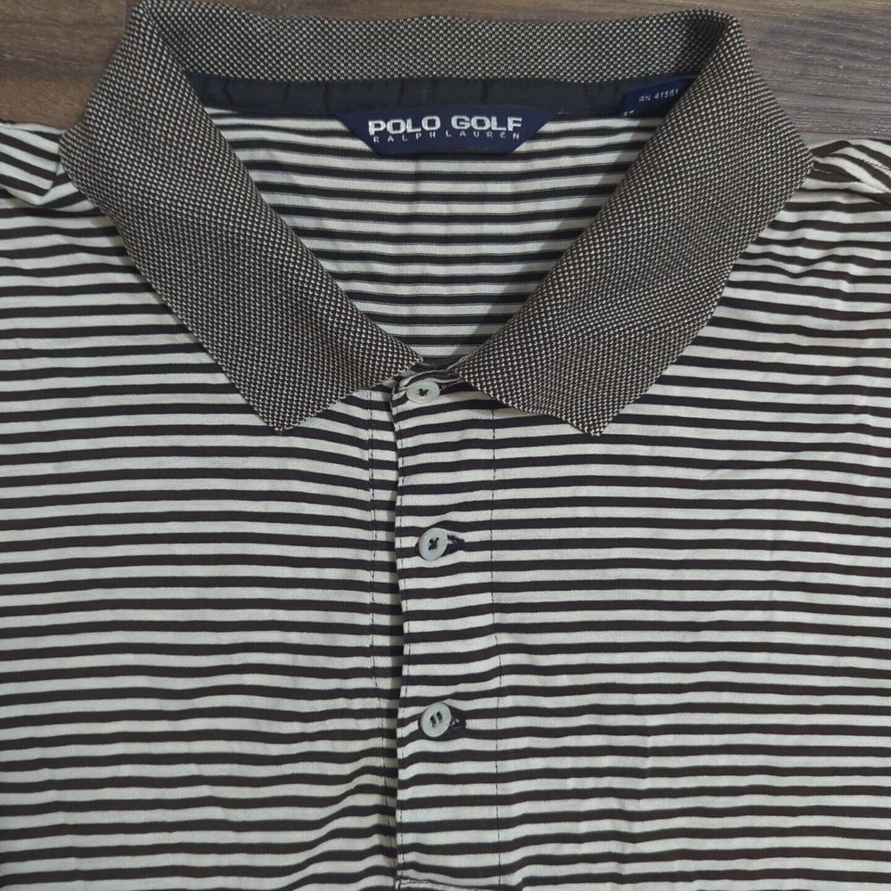 Polo Golf Ralph Lauren‎ Size XL Navy/White Striped Polo